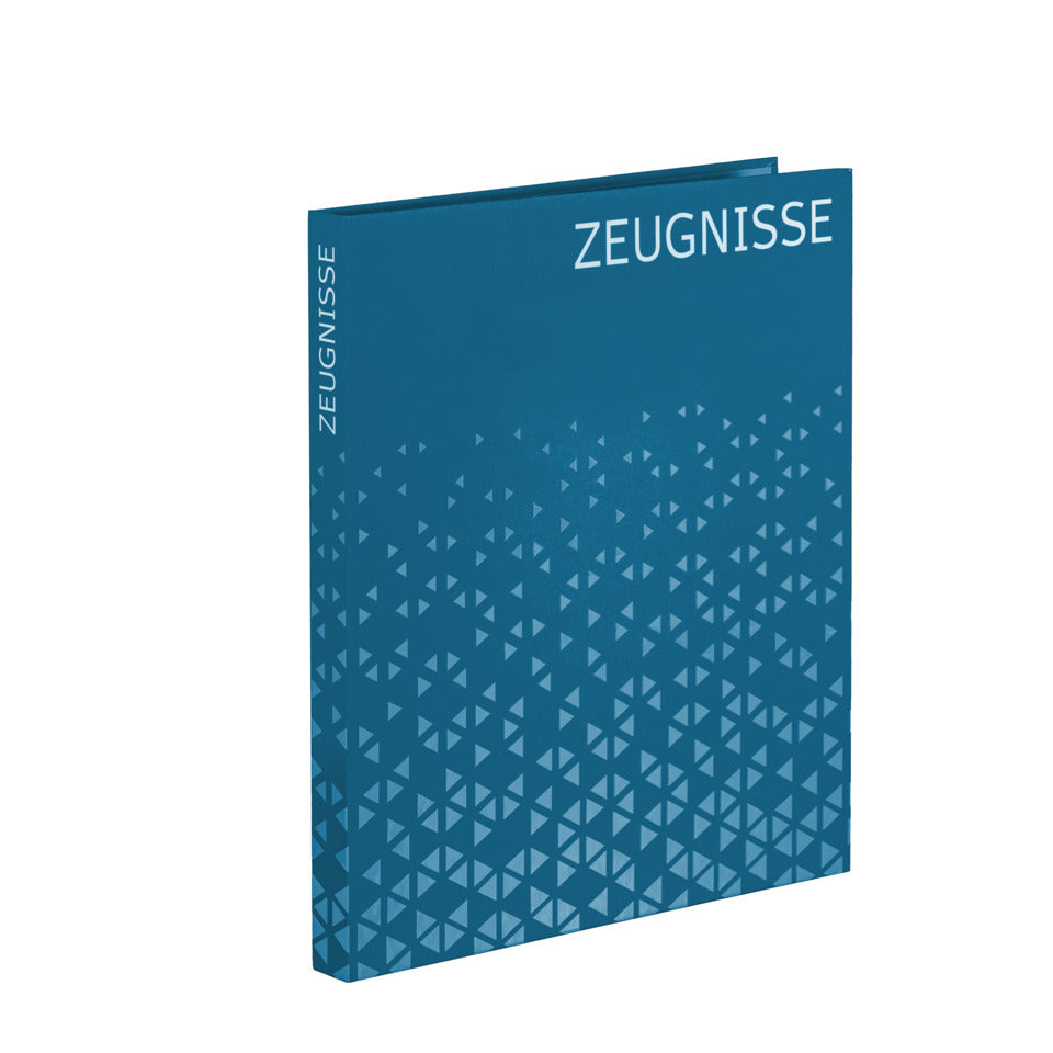 Zeugnis-Ringbuch, A4, 4-Ringe, 10 Hüllen, blau HERMA 20158 HERMA 20158  incl. 10 Hüllen, A4/4R.