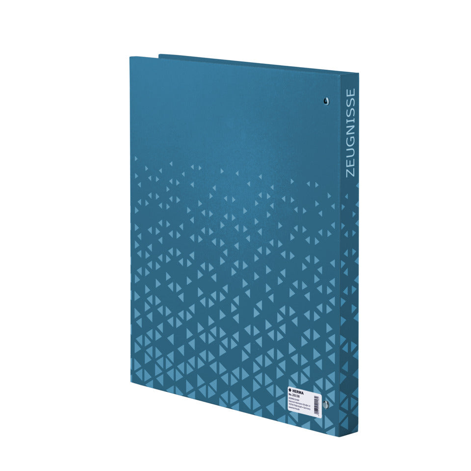 Zeugnis-Ringbuch, A4, 4-Ringe, 10 Hüllen, blau HERMA 20158 HERMA 20158  incl. 10 Hüllen, A4/4R.