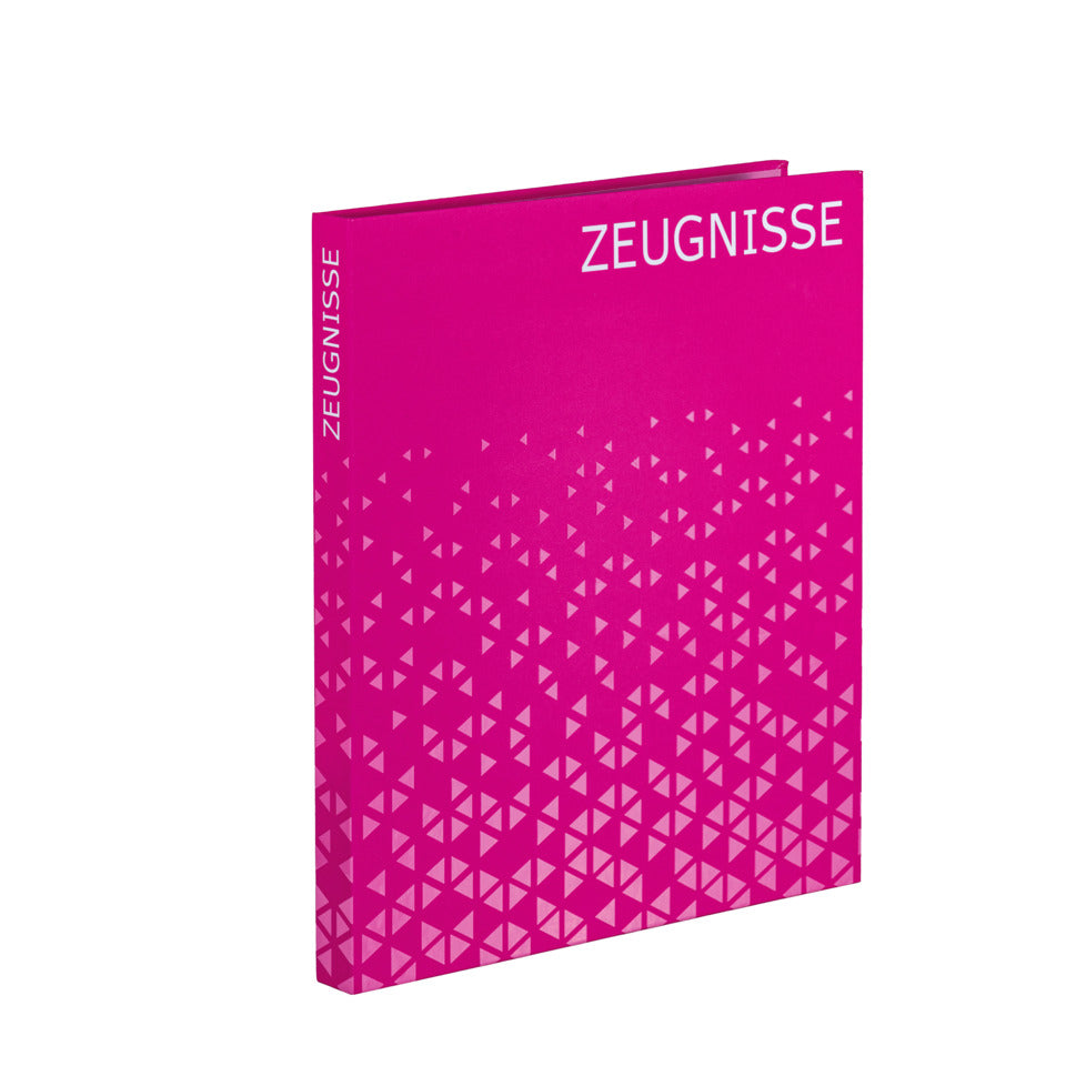 Zeugnis-Ringbuch, A4, 4-Ring, 10 Hüllen, pink HERMA 20173 HERMA 20173  incl. 10 Hüllen A4/4R.