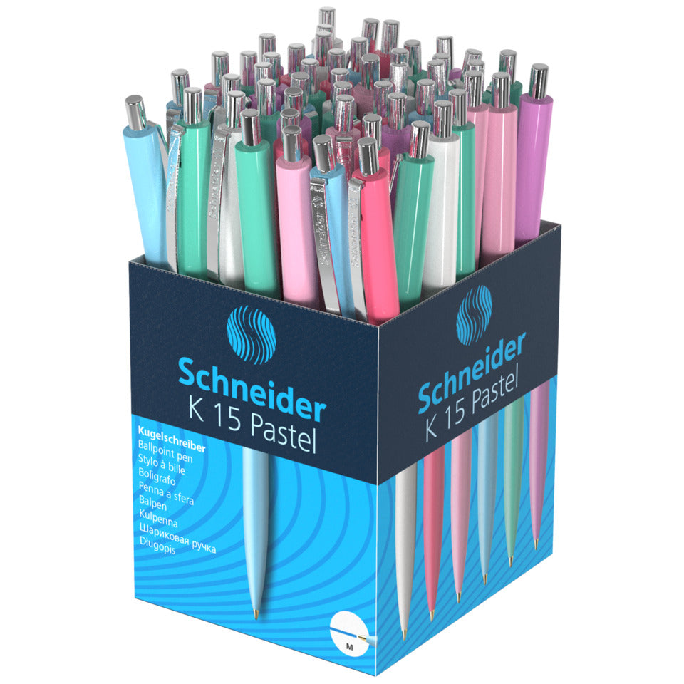 Druckkugelschreiber K15 Pastell M, sortiert SCHNEIDER 50-130840 SCHNEIDER 50-130840 K15 Express