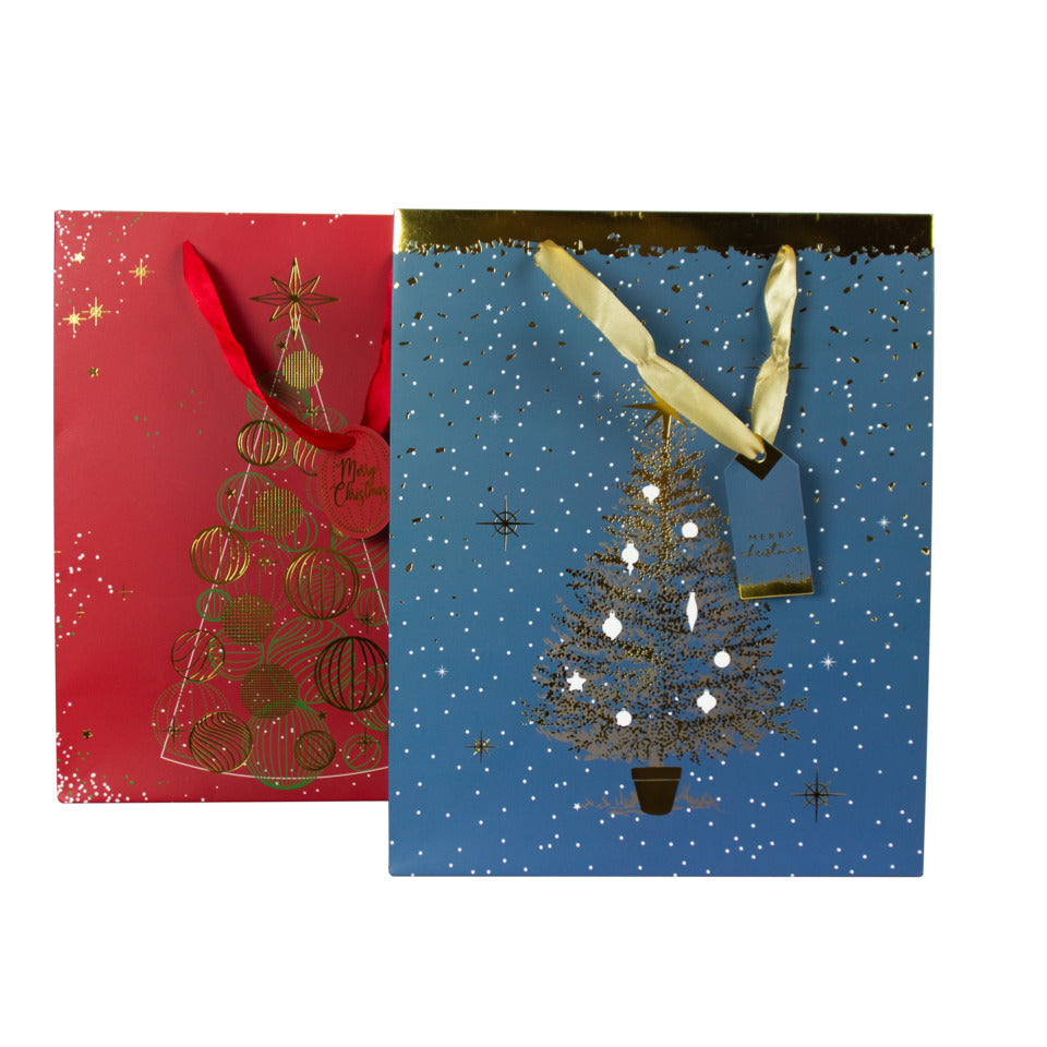 Weihnachten Geschenktragtasche Baum sortiert 32x26x12cm DONAU 57700 DONAU home 57700 32x26x12cm