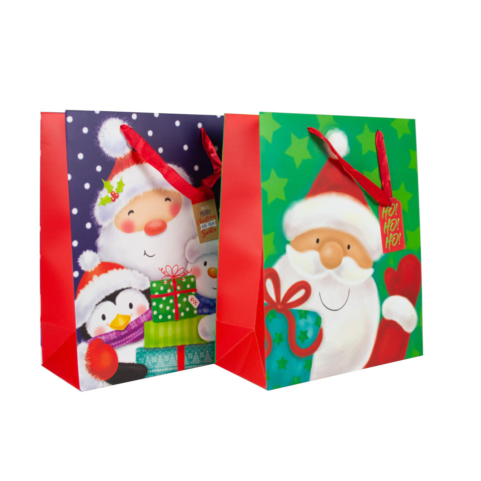 Weihnachten Geschenktragtasche Kind Santa 32x26x12cm sortiert DONAU 58679 DONAU home 58679 32x26x12cm sortiert