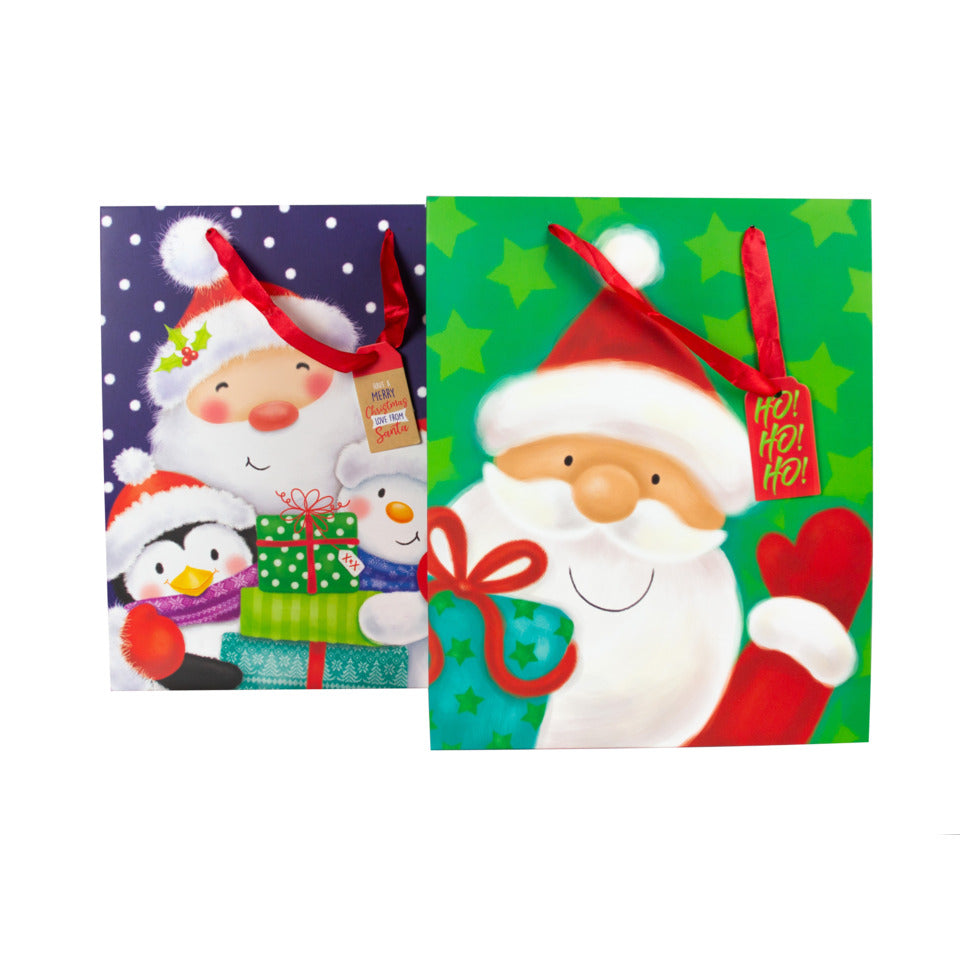 Weihnachten Geschenktragtasche Kind Santa 32x26x12cm sortiert DONAU 58679 DONAU home 58679 32x26x12cm sortiert
