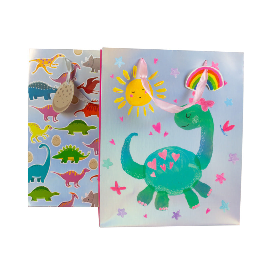 Geschenktragtasche Kind Dino sortiert 32x26x12cm DONAU 58657 DONAU home 58657 32x26x12cm