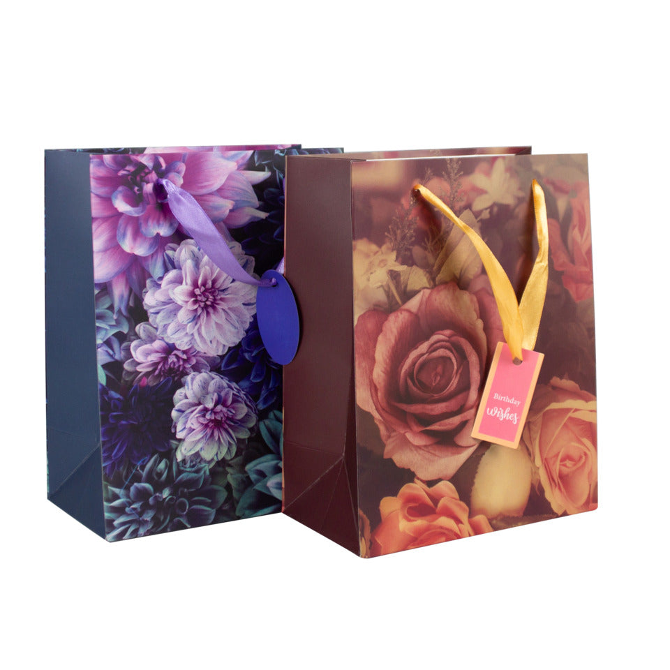 Geschenktragtasche Blumen sortiert 23x18x10cm DONAU 58670 DONAU home 58670 23x18x10cm
