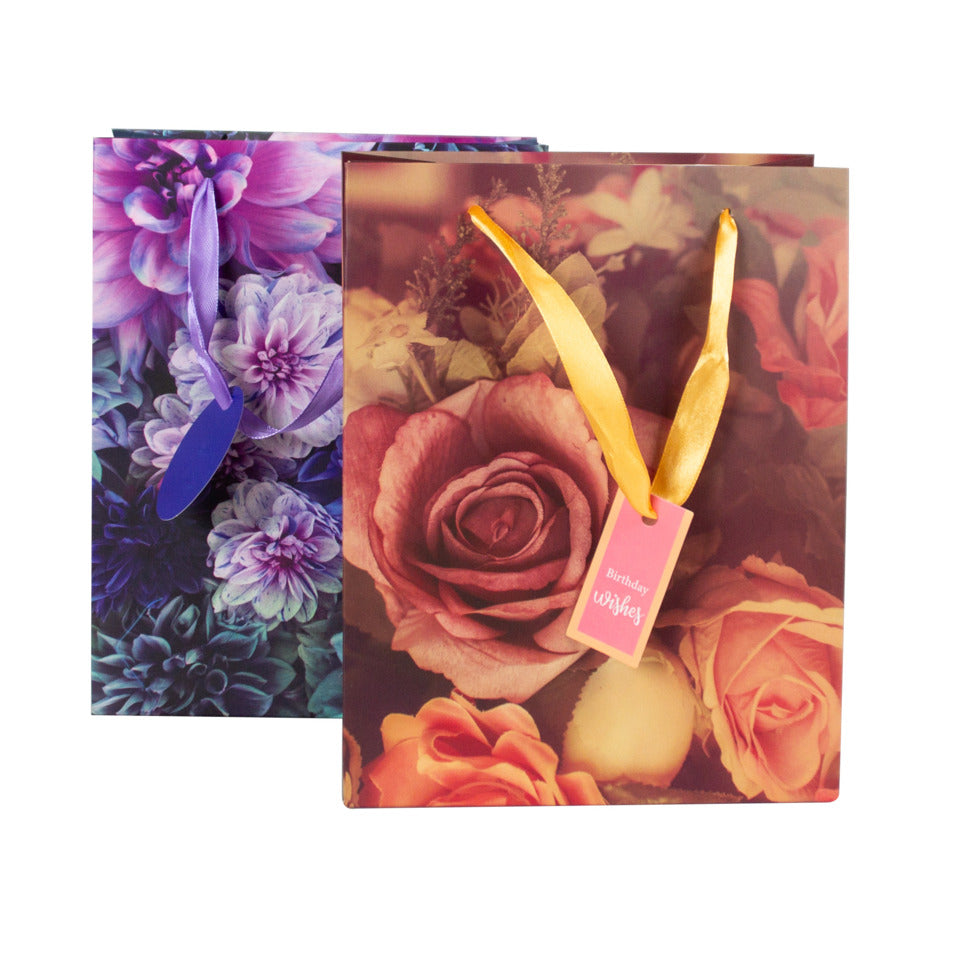 Geschenktragtasche Blumen sortiert 23x18x10cm DONAU 58670 DONAU home 58670 23x18x10cm