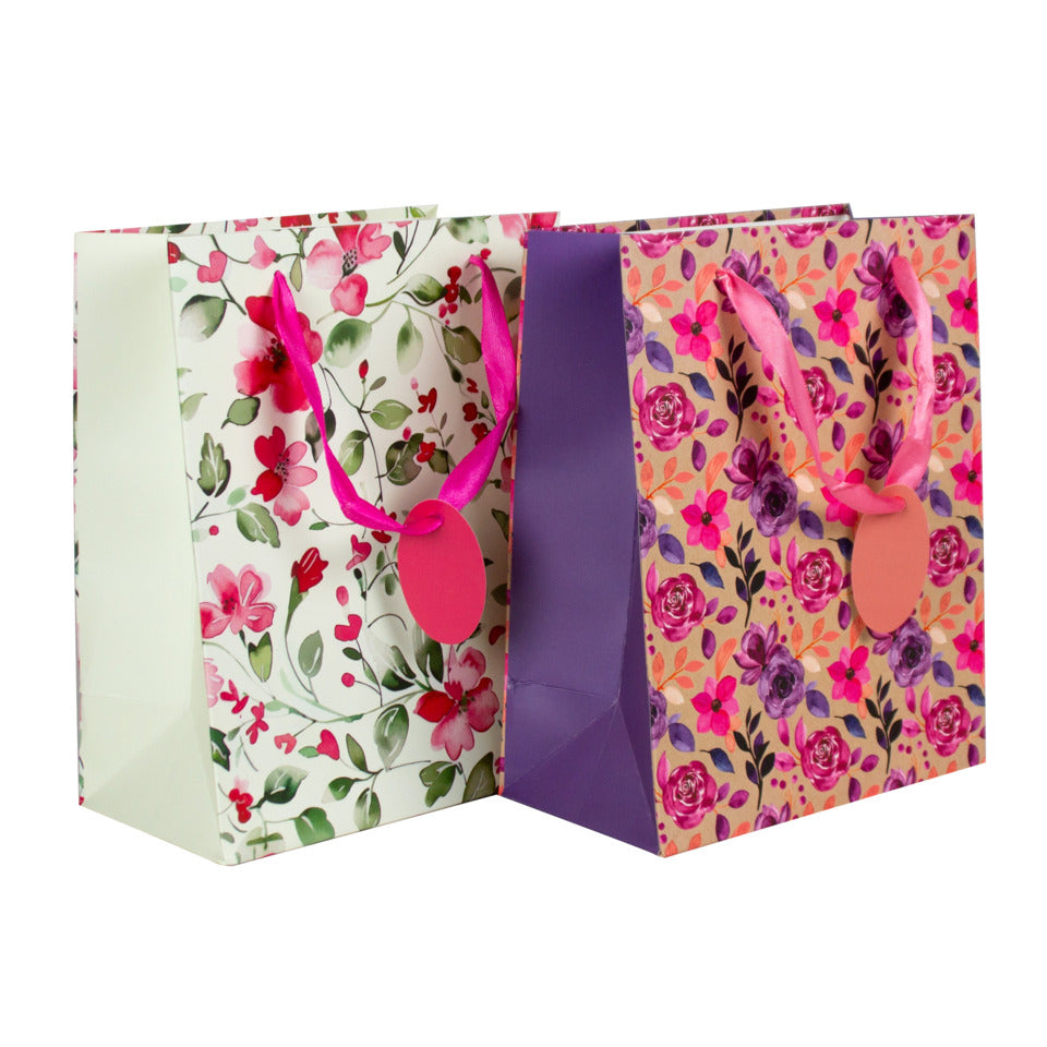 Geschenktragtasche Blumen sortiert 23x18x10cm DONAU 58672 DONAU home 58672 23x18x10cm