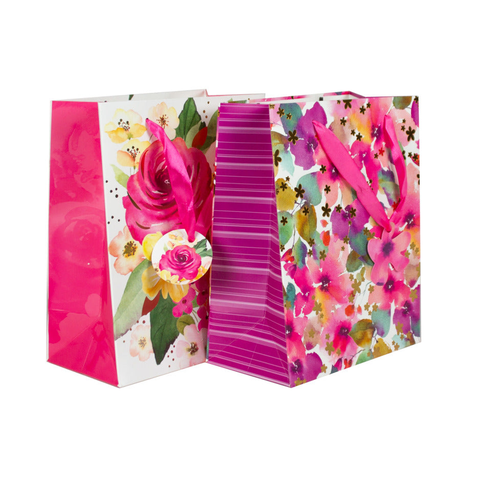 Geschenktragtasche Blumen sortiert 23x18x10cm DONAU 58675 DONAU home 58675 23x18x10cm