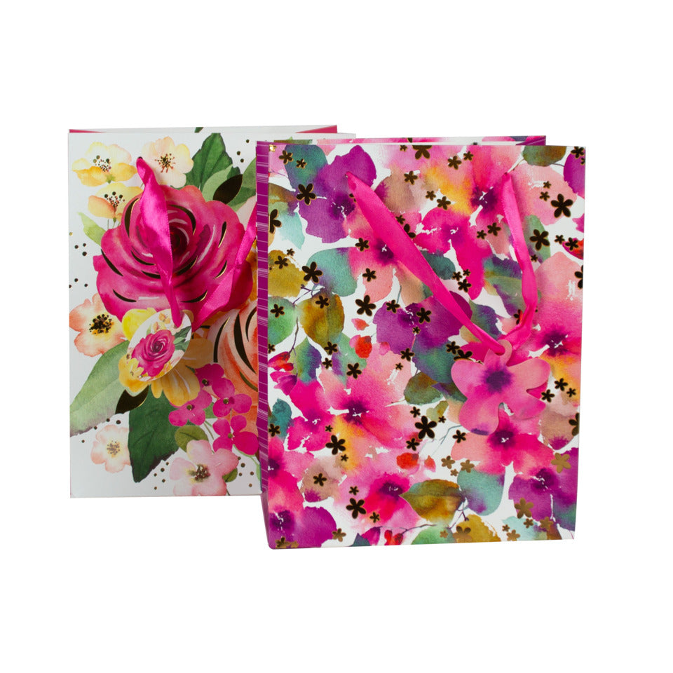Geschenktragtasche Blumen sortiert 23x18x10cm DONAU 58675 DONAU home 58675 23x18x10cm
