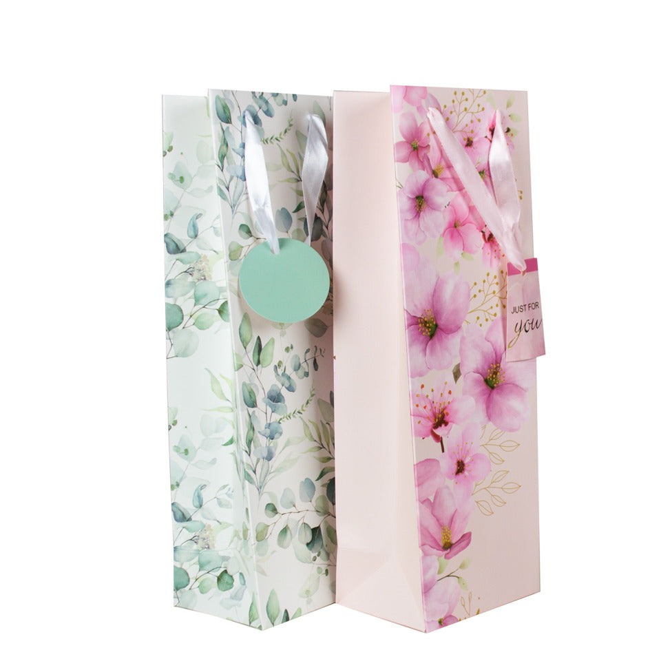 Flaschentragtasche Blumen/Eukalyptus sortiert 36x12x9cm DONAU 58678 DONAU home 58678 36x12x9cm sortiert