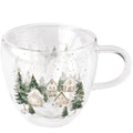 Weihnachts-Teeglas verschneite Häuser, 0,2l, doppelwandig AMBIENTE 34420995