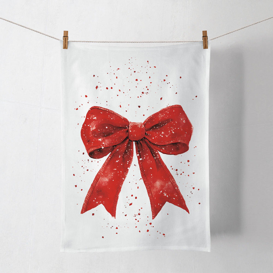 Weihnachts-Geschirrtuch rote Schleife, 50 x 70 cm AMBIENTE 37821325