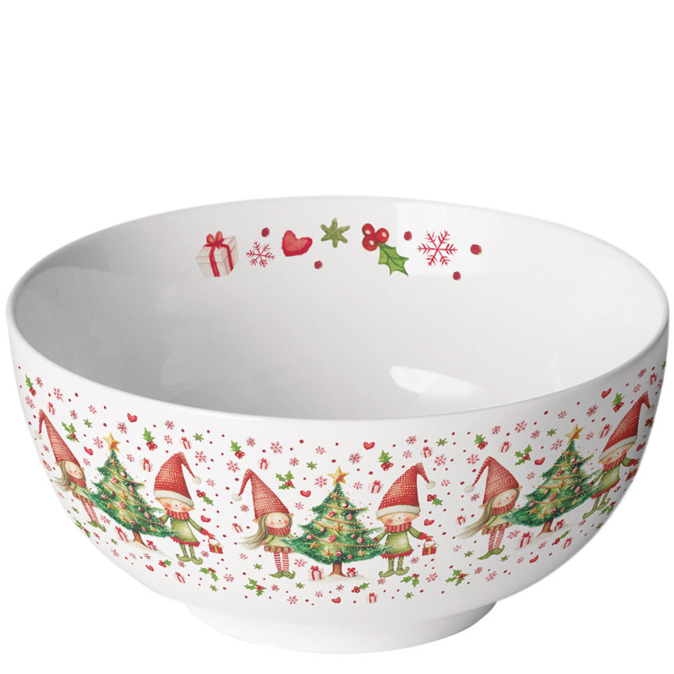 Weihnachts-Schüssel Elfen am Baum, 0,4 l AMBIENTE 34821075