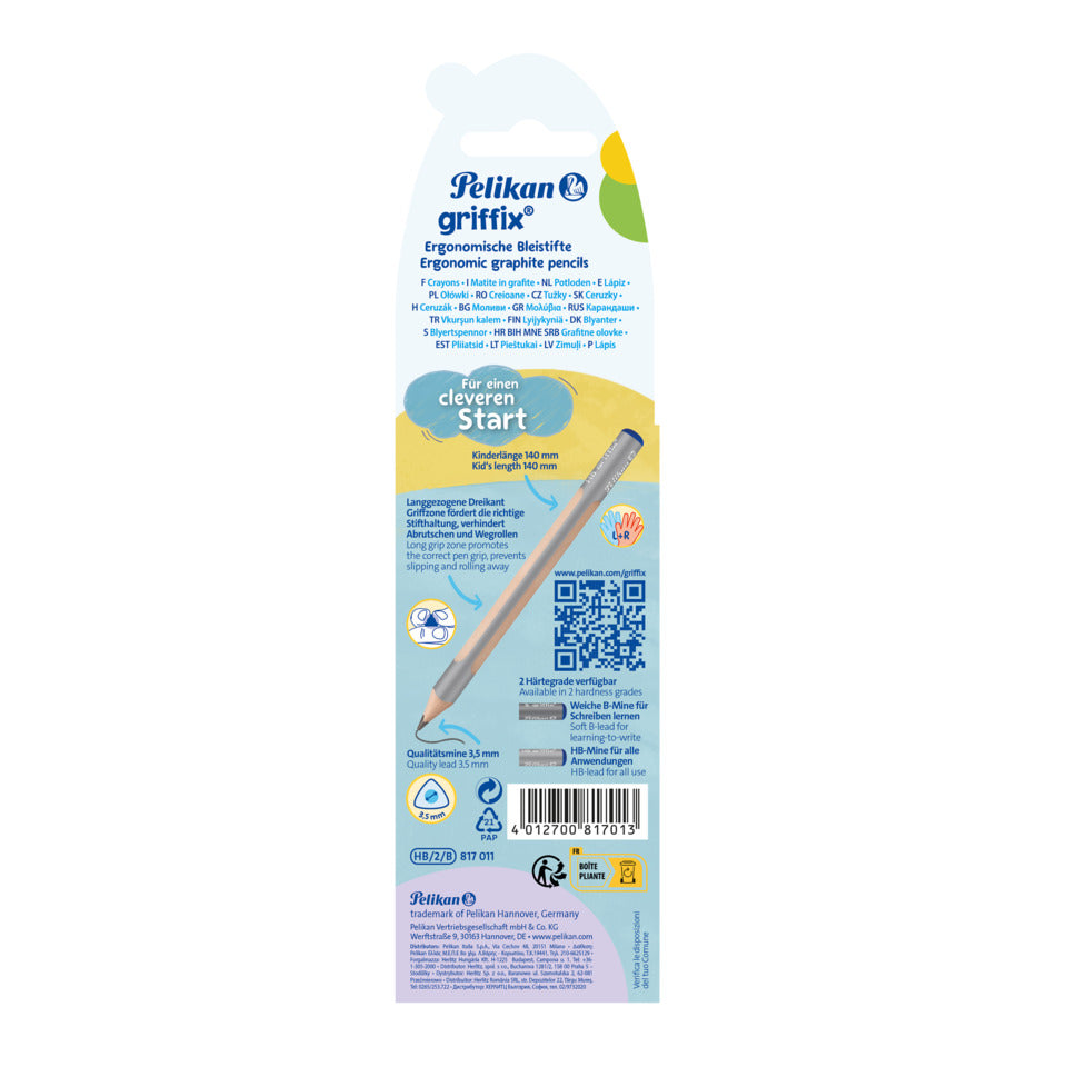 Schulbleistift Griffix, HB, 2 Stück PELIKAN 300000413 PELIKAN 300000413 817011