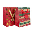 Weihnachten Geschenktragtasche Baum/Flocke  23x18x10cm sortiert DONAU 58649 DONAU home 58649 23x18x10cm  sortiert