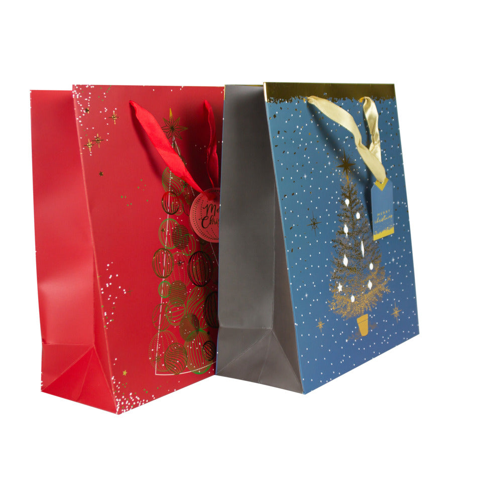 Weihnachten Geschenktragtasche Baum sortiert 32x26x12cm DONAU 57700 DONAU home 57700 32x26x12cm