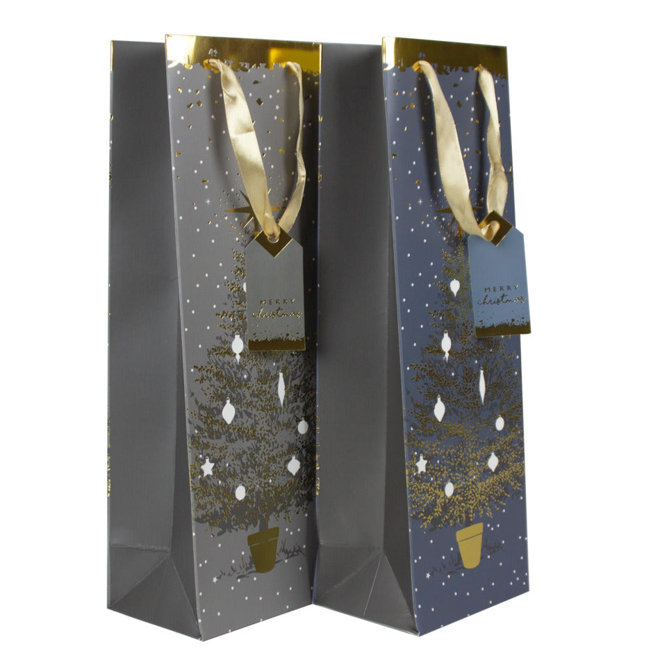 Weihnachten Flaschentragtasche Baum sortiert 36x12x9cm DONAU 58655 DONAU home 58655 36x12x9cm