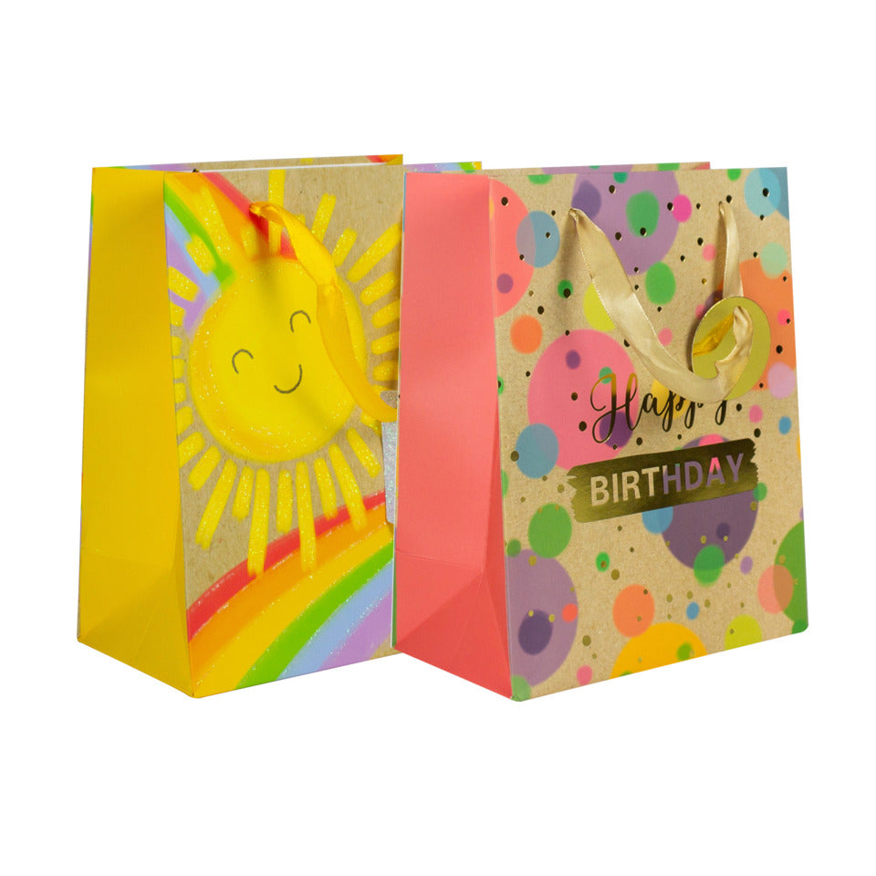 Geschenktragtasche Geburtstag/Sonne 23x18x10cm sortiert DONAU 58667 DONAU home 58667 23x18x10cm sortiert