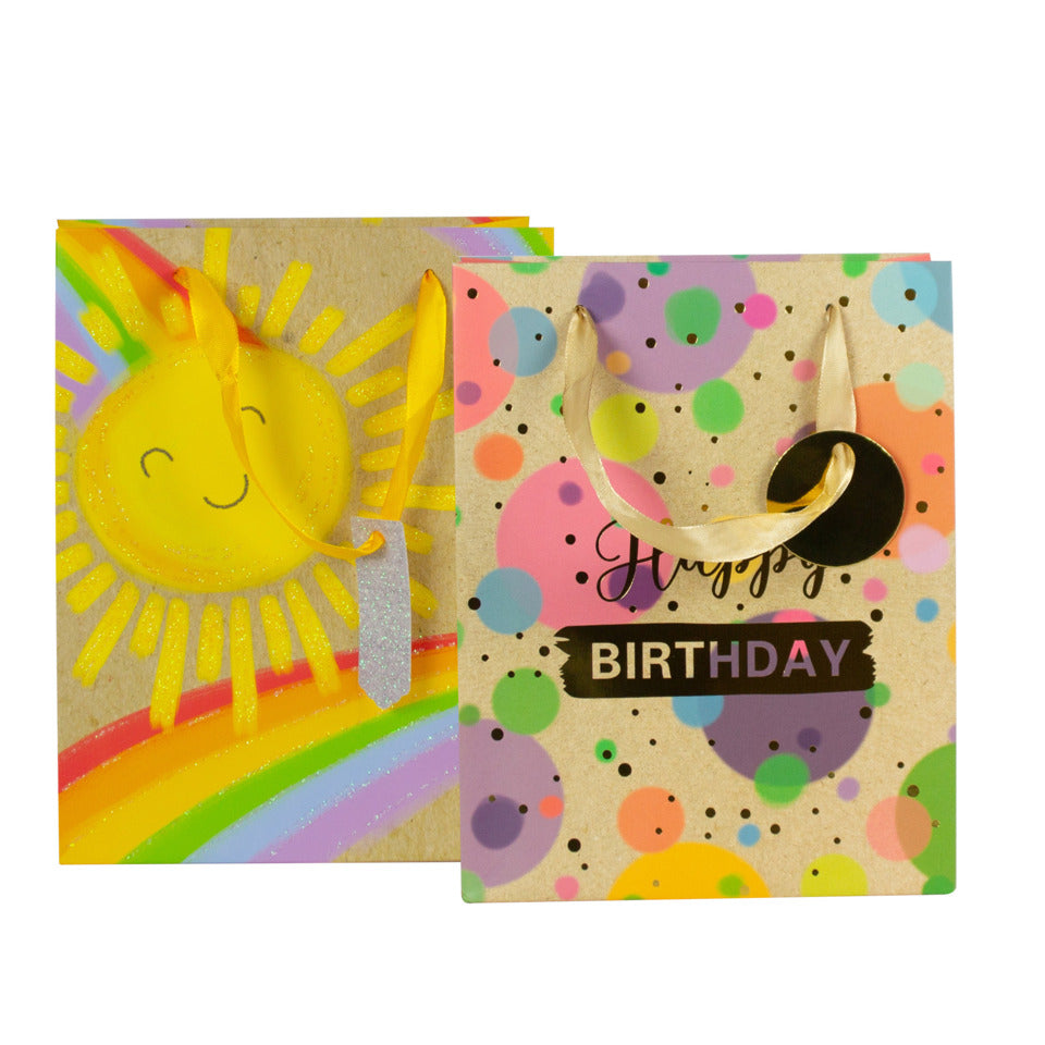 Geschenktragtasche Geburtstag/Sonne 23x18x10cm sortiert DONAU 58667 DONAU home 58667 23x18x10cm sortiert