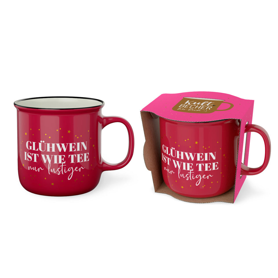 Kaffeebecher Schöne Weihnachten - Glühwein ist wie Tee, 250 ml FÜR DICH 904134 FÜR DICH 904134 250ml