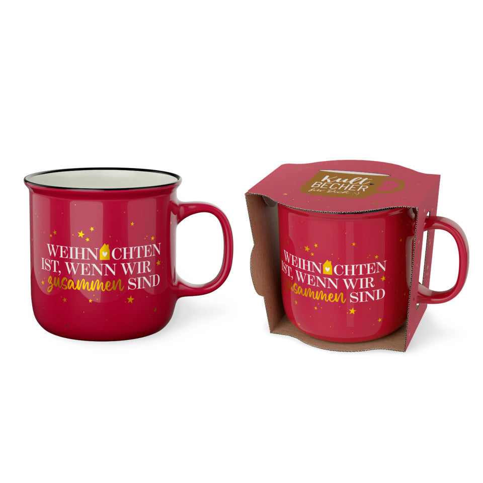 Kaffeebecher Schöne Weihnachten Haus - Weihnachten ist, wenn wir zusammen sind, 250 ml FÜR DICH 904128 FÜR DICH 904128 250ml
