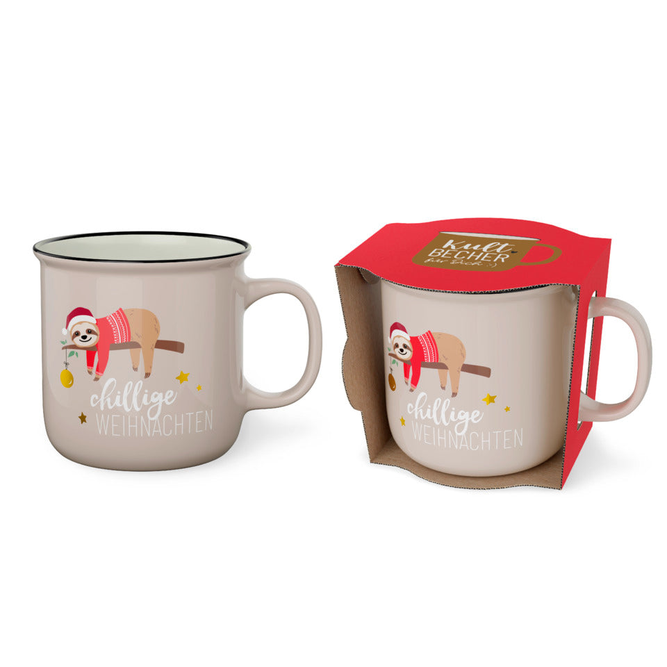Kaffeebecher Happy Christmas Chiller - chillige Weihnachten, 250 ml FÜR DICH 904163 FÜR DICH 904163 250ml
