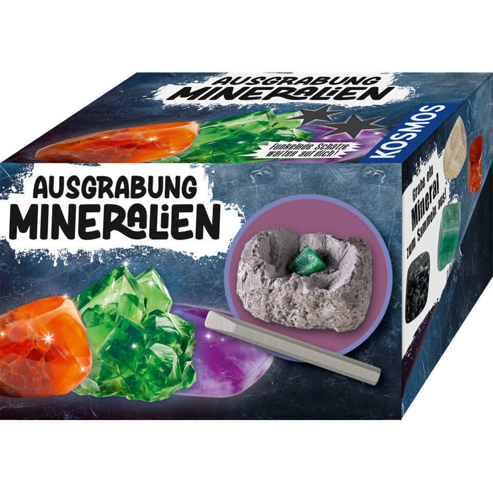 Ausgrabungsset Mineralien, sortiert KOSMOS 601362 KOSMOS 601362 i.Display