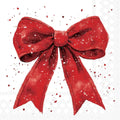 Weihnachts-Motivserviette rote Schleife, 33 x 33 cm, 3-lagig, 20 Stück AMBIENTE 33321325 AMBIENTE 33321325 20ST