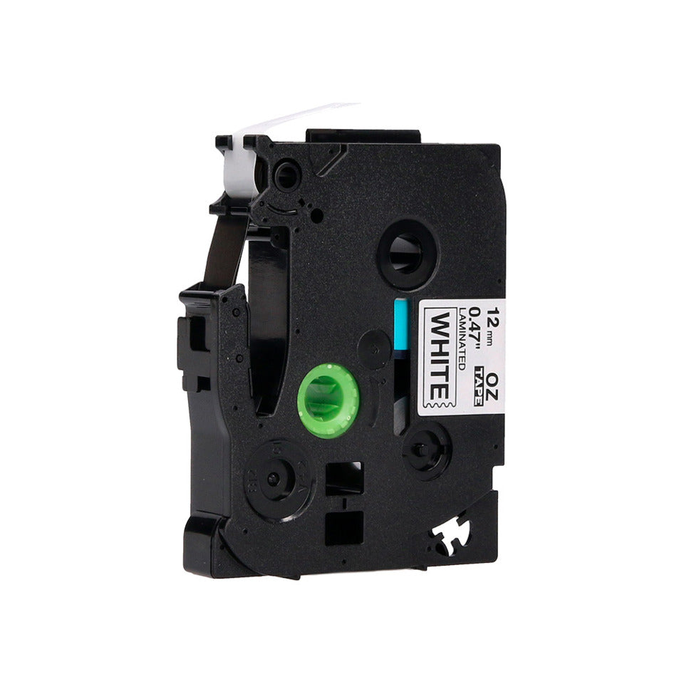 Schriftband, 12mmx8m, schwarz/weiß Q-CONNECT KF18797 Q-CONNECT KF18797 12mm 8m kompatibel