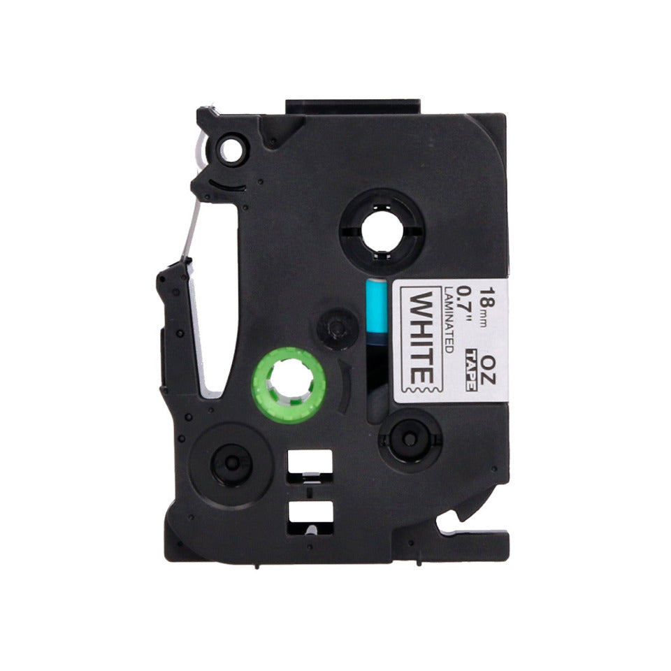 Schriftband, 18mmx8m, schwarz/weiß Q-CONNECT KF18798 Q-CONNECT KF18798 18mm 8m kompatibel