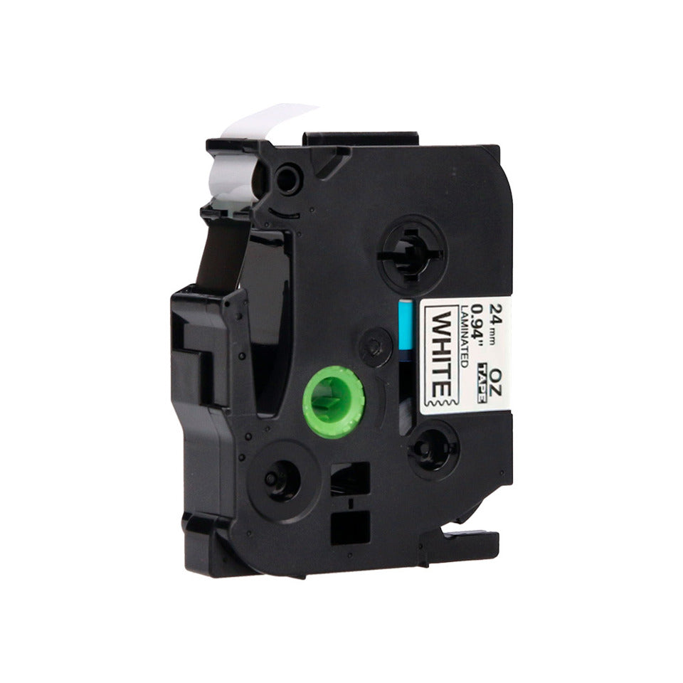 Schriftband, 24mmx8m, schwarz/weiß Q-CONNECT KF18799 Q-CONNECT KF18799 24mm 8m kompatibel