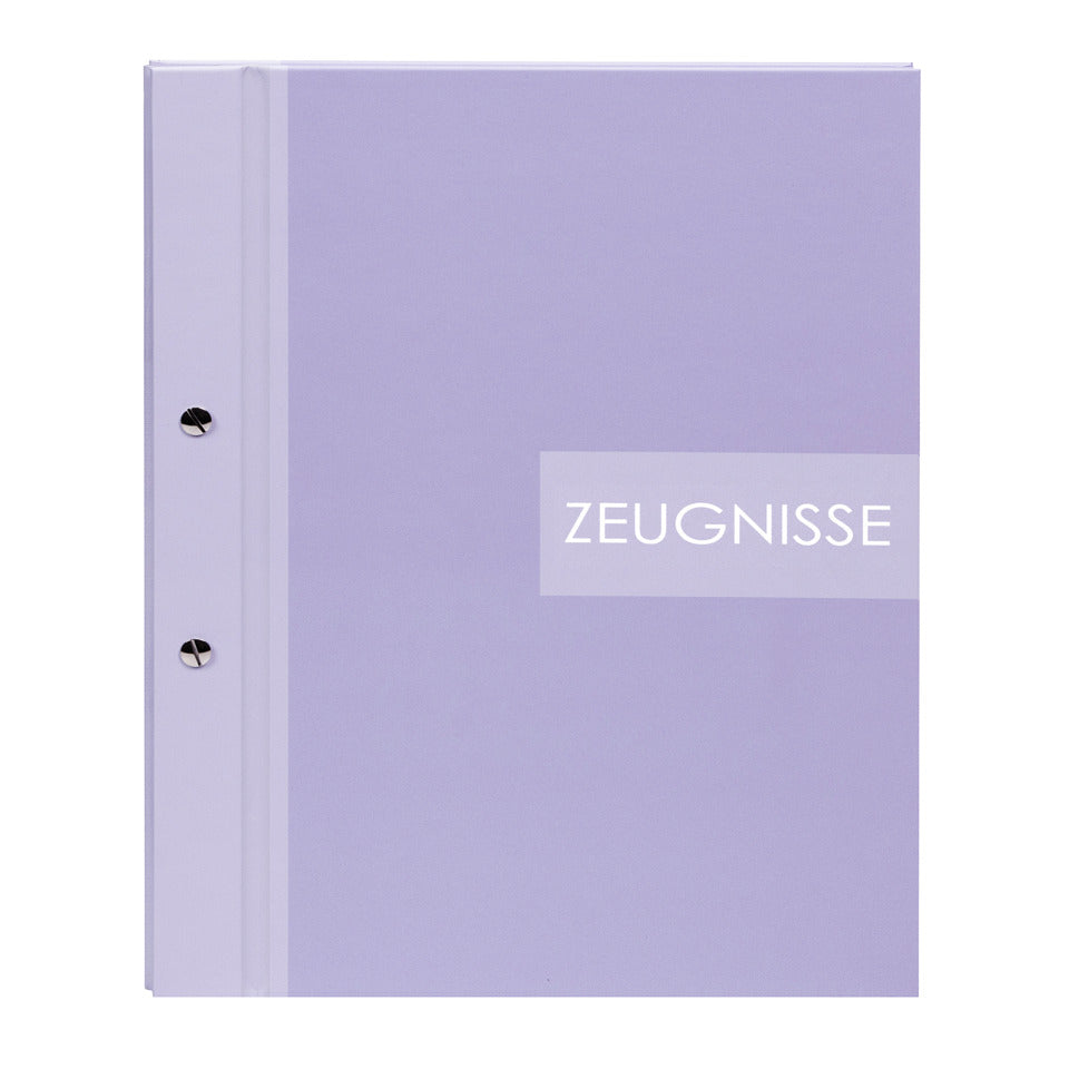 Zeugnismappe Zweiklang inklusive 12 Klarsichthüllen, A4, flieder GOLDBUCH 36 013