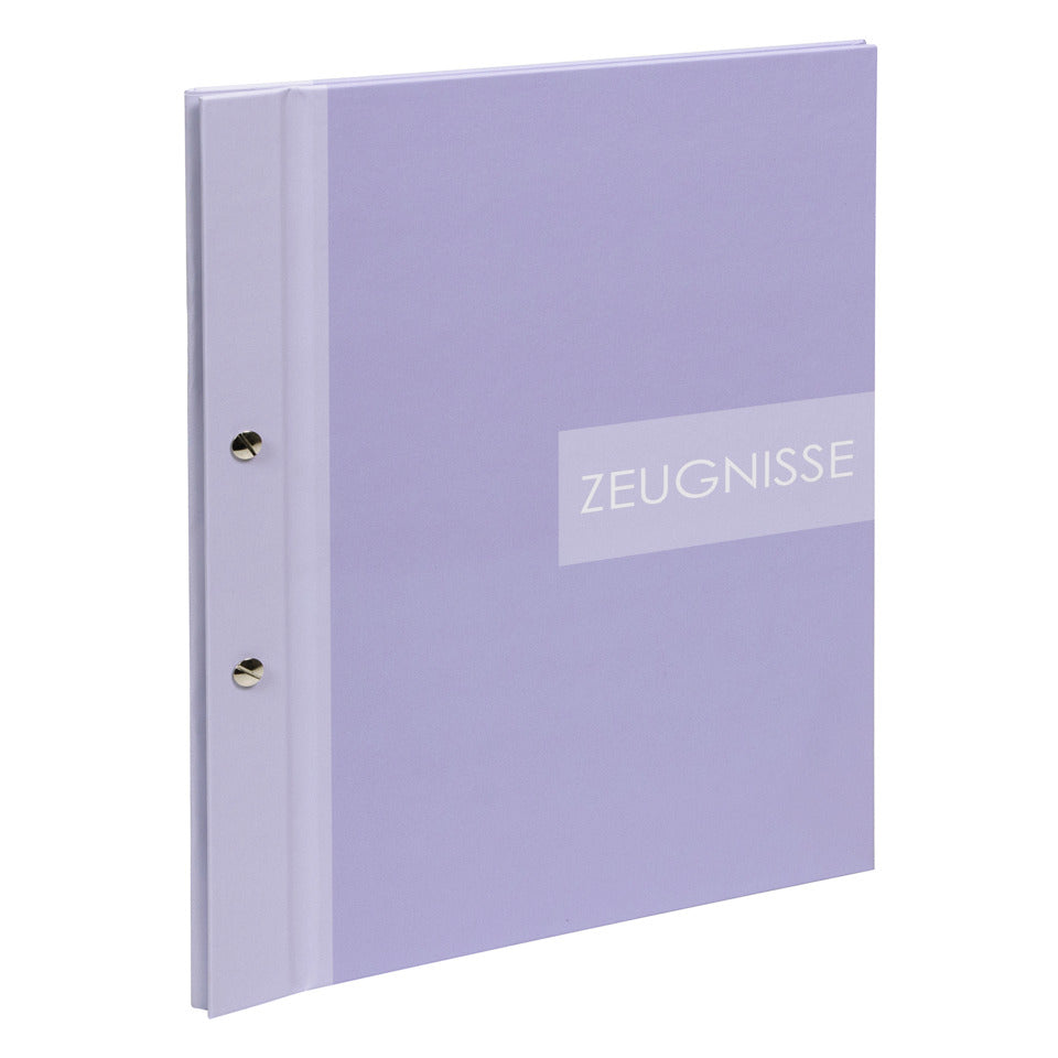 Zeugnismappe Zweiklang inklusive 12 Klarsichthüllen, A4, flieder GOLDBUCH 36 013