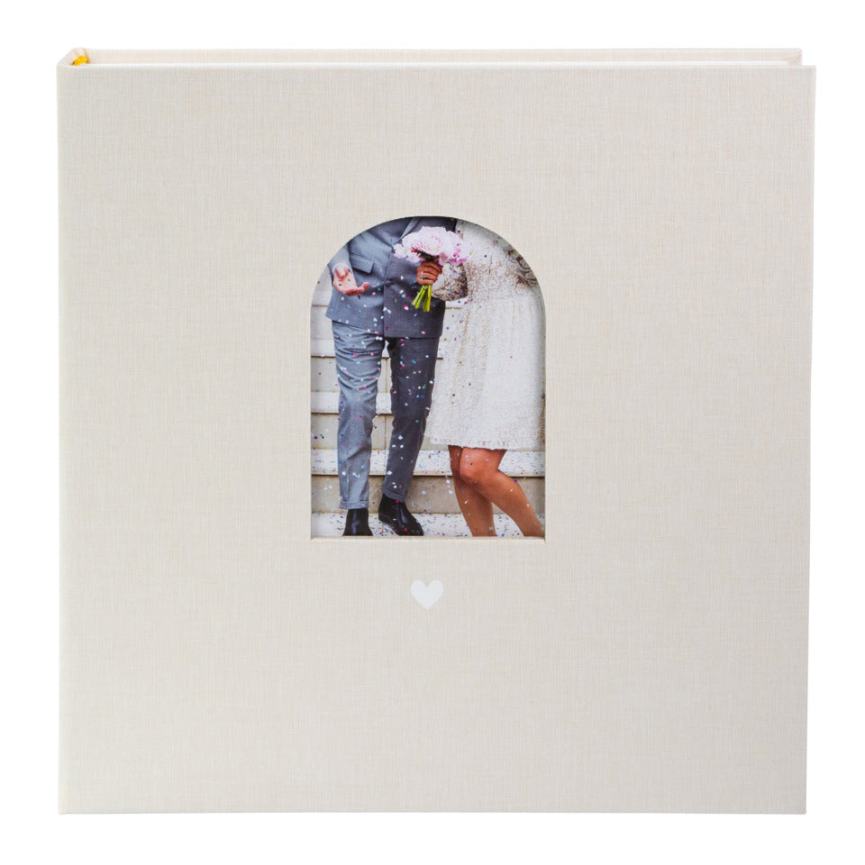 Foto-/Hochzeitsbuch Herzensmoment, 30 x 31 cm, 60 Seiten, beige GOLDBUCH 08 045 GOLDBUCH 08 045 30x31cm