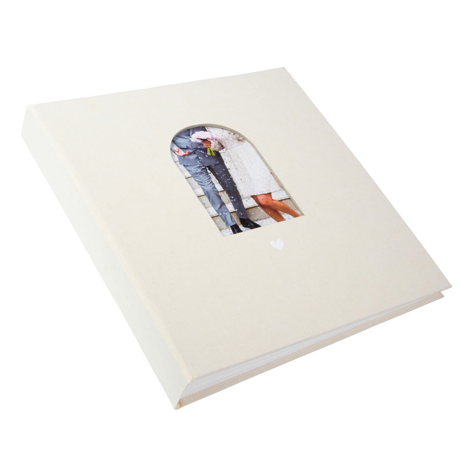 Foto-/Hochzeitsbuch Herzensmoment, 30 x 31 cm, 60 Seiten, beige GOLDBUCH 08 045 GOLDBUCH 08 045 30x31cm