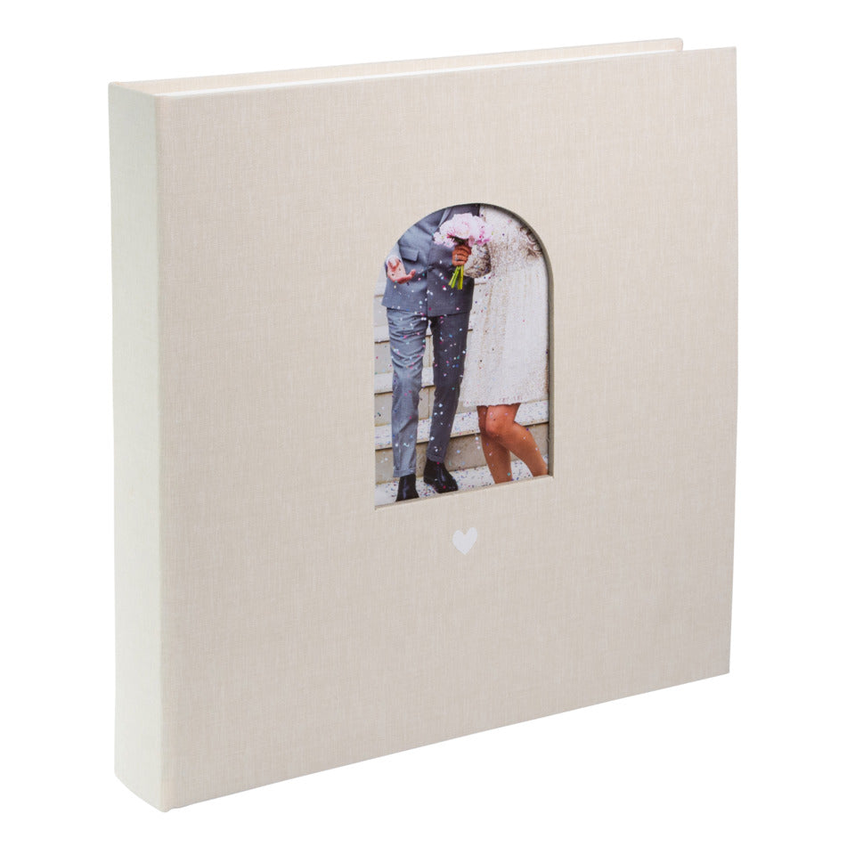 Foto-/Hochzeitsbuch Herzensmoment, 30 x 31 cm, 60 Seiten, beige GOLDBUCH 08 045 GOLDBUCH 08 045 30x31cm