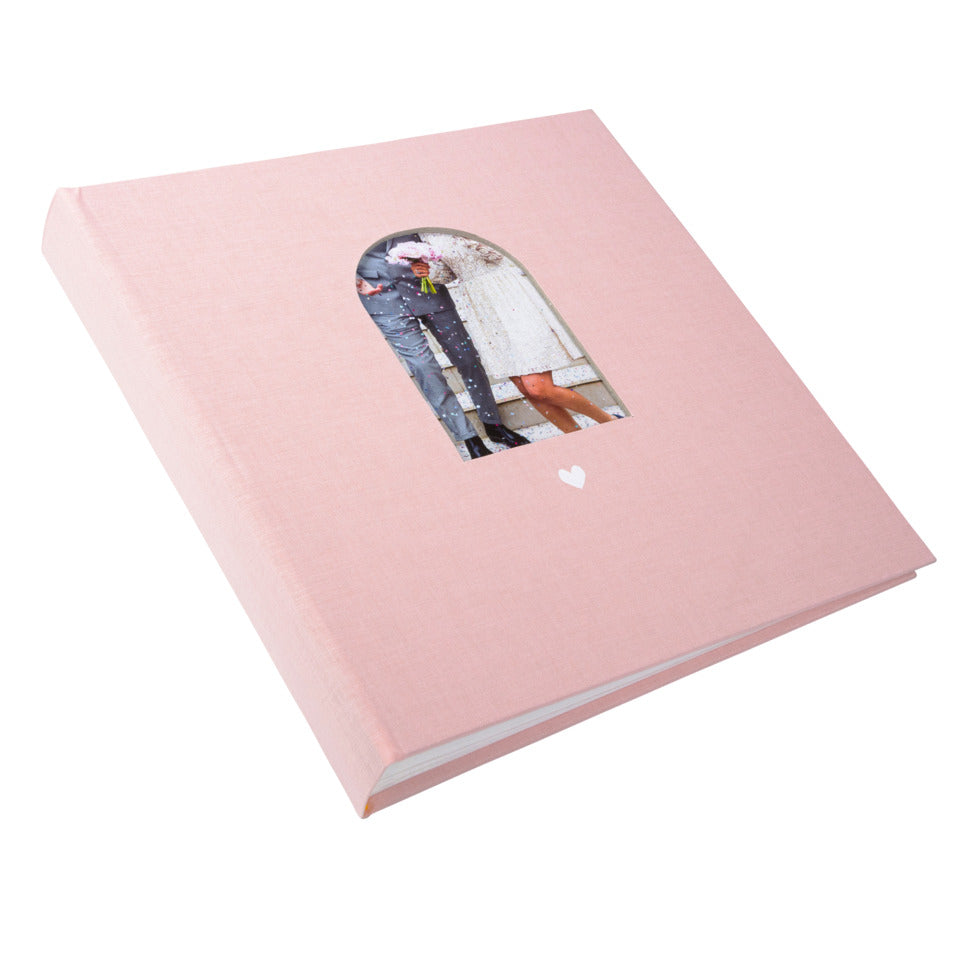 Foto-/Hochzeitsbuch Herzensmoment, 30 x 31 cm, 60 Seiten, rosa GOLDBUCH 08 046 GOLDBUCH 08 046 30x31cm