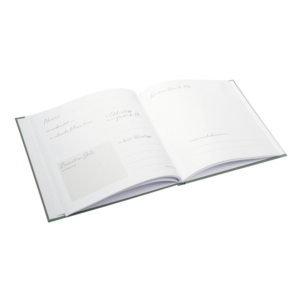 Hochzeits-Gästebuch Herzensmoment, 22,4 x 22,5 cm, 100 Seiten, artischocke GOLDBUCH 50 047 GOLDBUCH 50 047 24,5x22,5cm