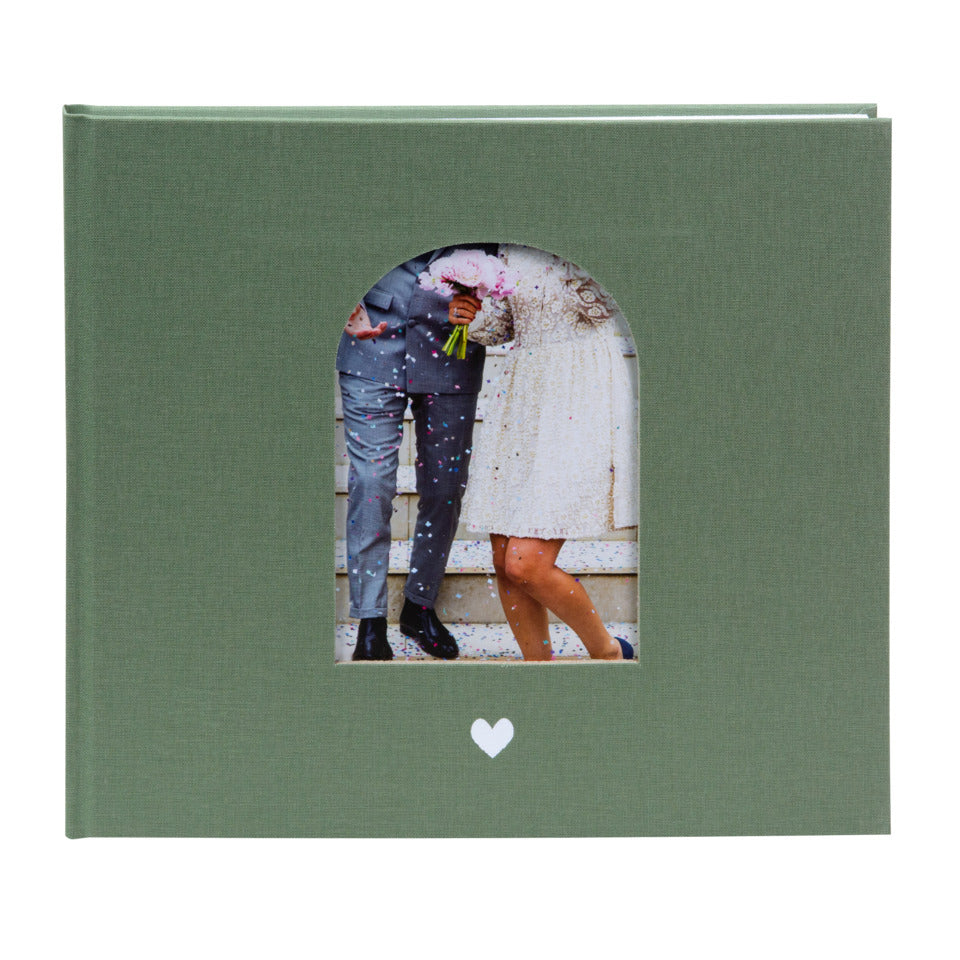 Hochzeits-Gästebuch Herzensmoment, 22,4 x 22,5 cm, 100 Seiten, artischocke GOLDBUCH 50 047 GOLDBUCH 50 047 24,5x22,5cm