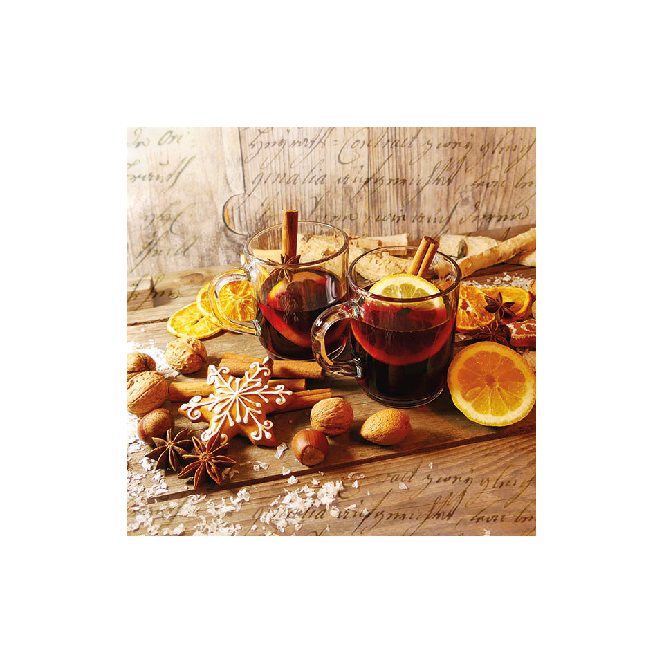 Weihnachts-Motivserviette Glühwein, 33 x 33 cm, 3-lagig, 20 Stück AMBIENTE 33314560 AMBIENTE 33314560 20ST