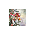 Weihnachts-Motivserviette Rotkehlchen, 33 x 33 cm, 3-lagig, 20 Stück AMBIENTE 33319100 AMBIENTE 33319100 20ST