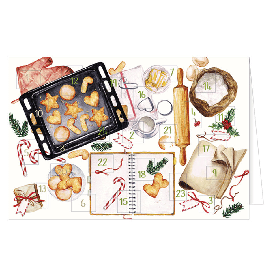 Adventskalenderkarte, 11,5 x 17 cm HANRA 21-10012 HANRA 21-10012 Bild