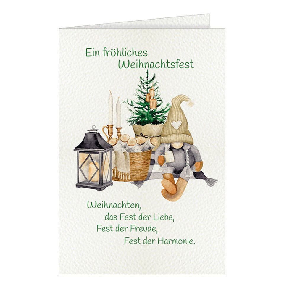 Weihnachtskarte Ein fröhliches Weihnachtsfest, 11,5 x 17 cm HANRA 22-11561 HANRA 22-11561 Bild
