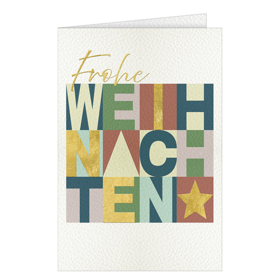 Weihnachtskarte Frohe Weihnachten, 11,5 x 17 cm HANRA 22-11599 HANRA 22-11599 Bild