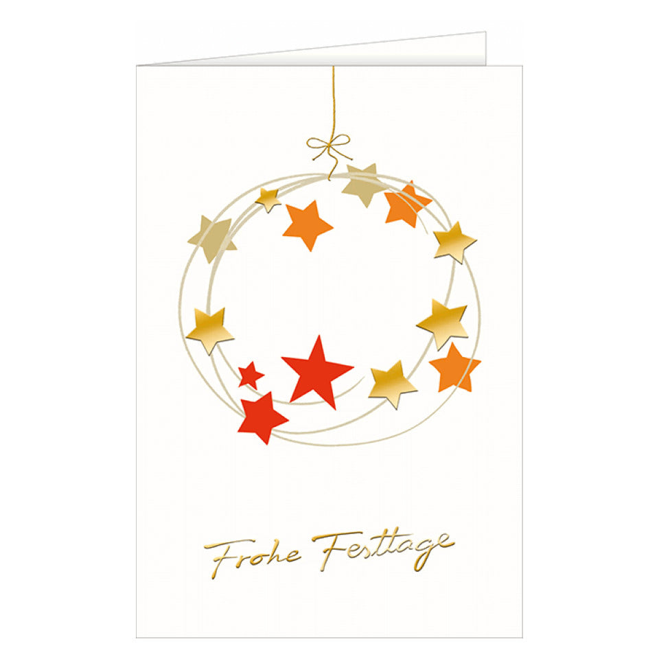 Weihnachtskarte Frohe Festtage, 11,5 x 17 cm HANRA 22-11621 HANRA 22-11621 Bild