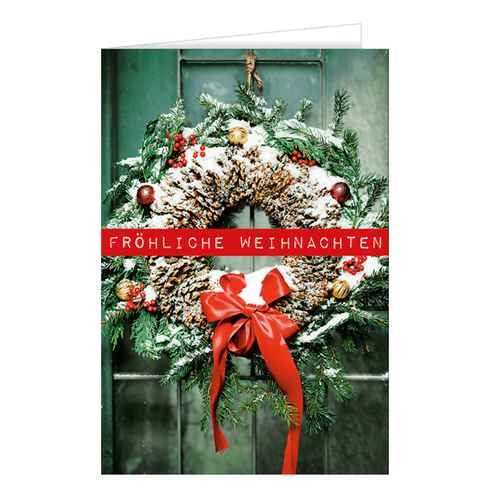 Weihnachtskarte Fröhliche Weihnachten, 11,5 x 17 cm HANRA 22-11536