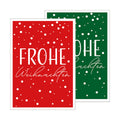 Weihnachtskarte Frohe Weihnachten, 10,5 x 14,8 cm, 4 Stück, sortiert HANRA 22-20242 HANRA 22-20242 Bild