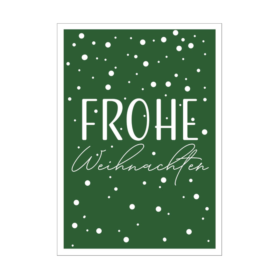 Weihnachtskarte Frohe Weihnachten, 10,5 x 14,8 cm, 4 Stück, sortiert HANRA 22-20242 HANRA 22-20242 Bild