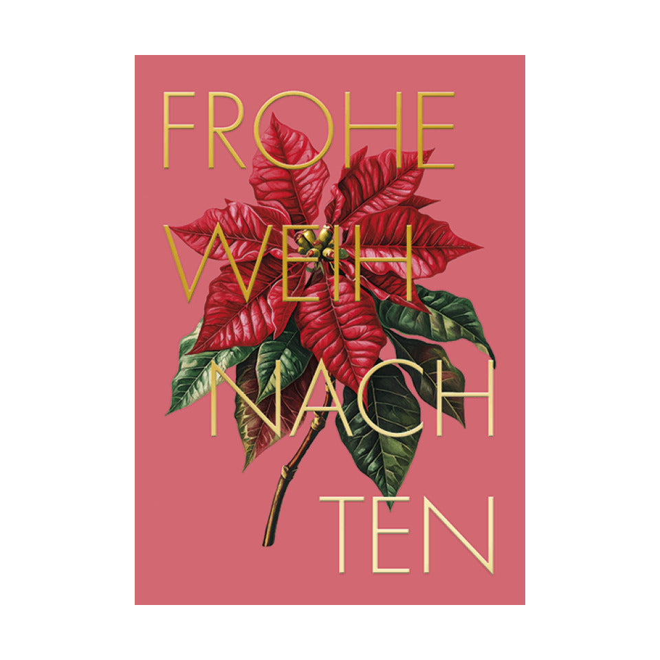 Weihnachtskarte Frohe Weihnachten, 10,5 x 14,8 cm, 4 Stück HANRA 22-20244 HANRA 22-20244 Bild