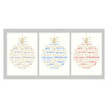 Weihnachtsanhänger, 6 x 8,5 cm, 3 Stück, sortiert HANRA 23-41133 HANRA 23-41133 Bild